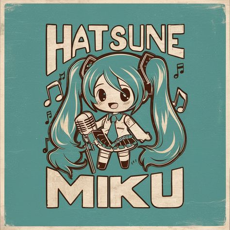 Miku posters Miku Poster Print, Hatsune Miku Posters, Miku Prints, Where To Buy Posters, Hatsune Miku Poster, Vocaloid Poster, Miku Poster, Graphic Posters, Art Album