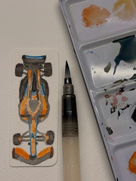 Mclaren F1 Car, F1 Art, F1 Car, Mclaren F1, Art Diary, Arte Inspo, Lando Norris, Drawing Inspo, Vroom Vroom