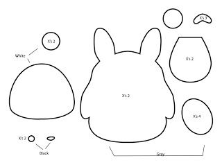 How to Make a Totoro Plushie from felt template tutorial Totoro Crafts, Totoro Diy, Totoro Pattern, Totoro Party, Felt Template, Plushies Diy, Simpul Makrame, Plushie Patterns, Sewing Stuffed Animals