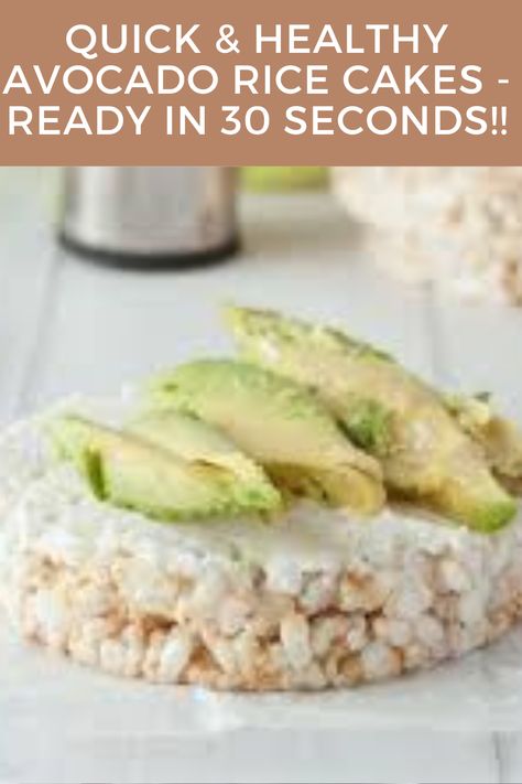 healthy meals Rice Cake Snacks, Avocado Rice, Cake Snack, Healthy Avocado, Light Meals, Stuffed Avocado Healthy, Healthy Bites, Avocado Salad, Quick And Easy Recipes