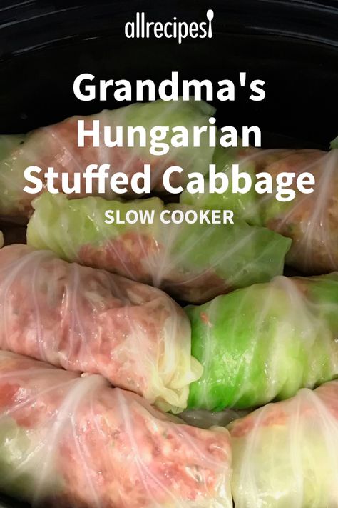 Hungarian Stuffed Cabbage Rolls, Slow Cooker Stuffed Cabbage, Best Cabbage Rolls Recipe, Hungarian Stuffed Cabbage, Cabbage Slow Cooker, Old Fashioned Recipe, Stuffed Cabbage Rolls, Hungarian Cuisine, Cabbage Rolls Recipe