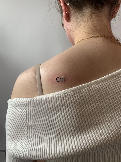 Ctrl Tattoo Ideas, Ctrl Inspired Tattoos, Good Days Sza Tattoo Ideas, 20 Something Tattoo Sza, Sza Ctrl Inspired Tattoos, Sza Ctrl Tattoos, Sza Tattoos Idea, Ctrl Alt Del Tattoo, Ctrl Sza Tattoo