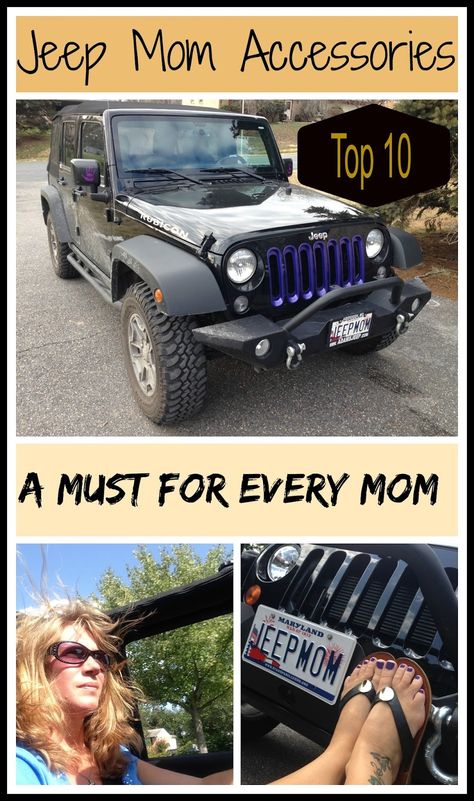 Jeep Momma: Top 10 Jeep Wrangler Unlimited Things for Mom Jeep... Jeep Wrangler Unlimited Accessories, Cool Jeeps Wrangler, Jeep Wrangler Upgrades, Jeep Wrangler Diy, Jeep Hacks, Jeeps Wrangler, Jeep Names, Jeep Wrangler Interior, Jeep Sahara