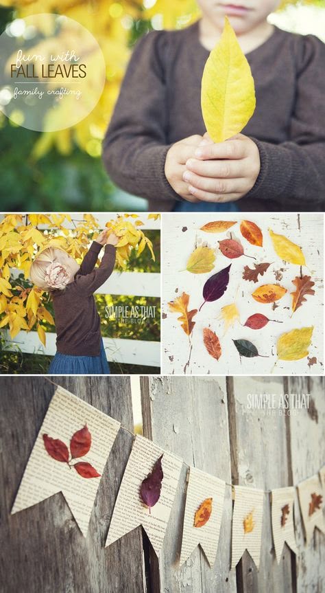 Fall Leaf Book Page Banner Book Page Banner, Leaf Banner, Fall Bunting, Leaf Book, Crafts For Teens To Make, Simple Craft, Autumn Decorating, Leaf Crafts, Fall Crafts For Kids