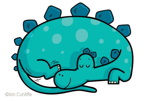 Sleeping Dinosaur Drawing, Sleeping Character, Sleeping Dinosaur, Book Art Illustration, Dinosaur Stegosaurus, Dino Dino, Colourful Artwork, Dinosaur Illustration, Book Cover Illustration