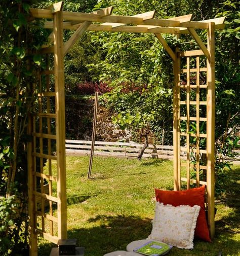 11 photos de pergola tendance et pas cher Pergola Metal, Pergola Retractable, Overlay Color, Color Video, Image Background, Clematis, Garden Arch, Garden Design, Pergola