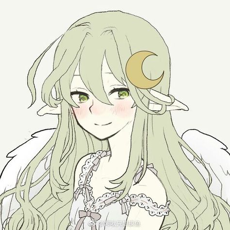 Soft Green Icon, Green Anime Pfp, Fairy Pfp, Widgets Icon, Mint Green Aesthetic, Cottagecore Art, Anime Vs Cartoon, Big Horses, Cartoon Profile Pictures