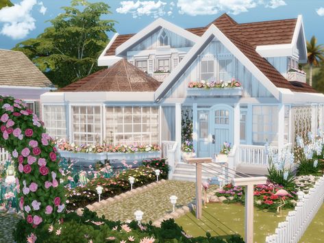 iLoveSARAmoonKIDS — msqsimscreations: This house features 1... Sims4 Furniture, Lotes The Sims 4, The Sims 4 Lots, Sims Freeplay Houses, Die Sims 4, Sims Houses, Sims 4 House Plans, Sims 4 House Building, Sims 4 House Design