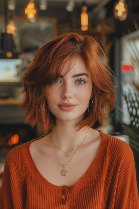 Short Auburn Hair, Bob Hair Color, Trendy Bob Hairstyles, Choppy Bob Haircuts, No Tomorrow, Choppy Bob, Choppy Bob Hairstyles, Short Hair Color, Auburn Hair