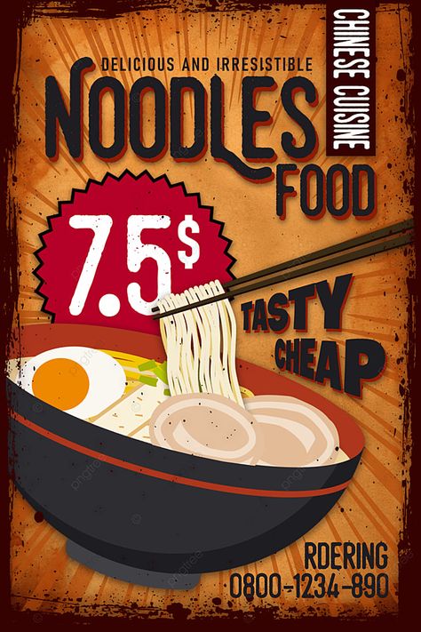 Korean Chinese Food, Noodle Advertising Design, Noodles Poster Design, Noodle Poster Design, Chinese Food Poster, Noodle Poster, Ramen Art, Marketing Internship, Animated Poster