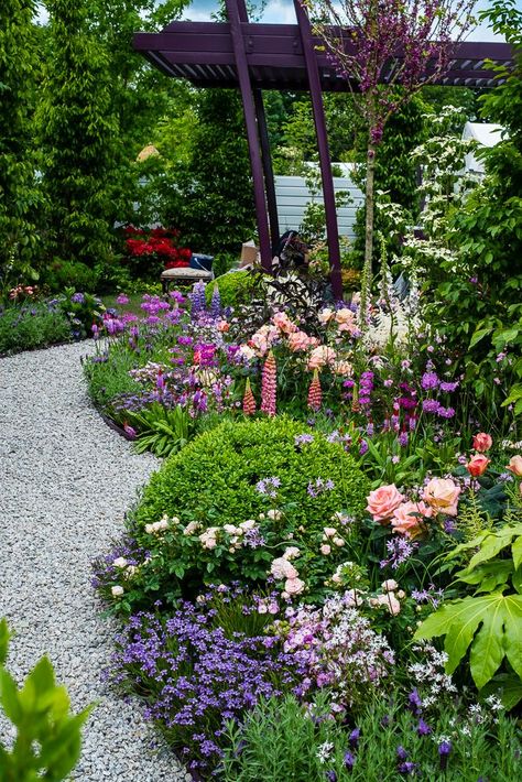 Foundation Garden Ideas, Meadow Scaping, Small Cottage Garden, Cottage Yard, English Garden Ideas, Cottage Garden Ideas, Small Cottage Garden Ideas, Ideas For Backyard, Oswald Chambers