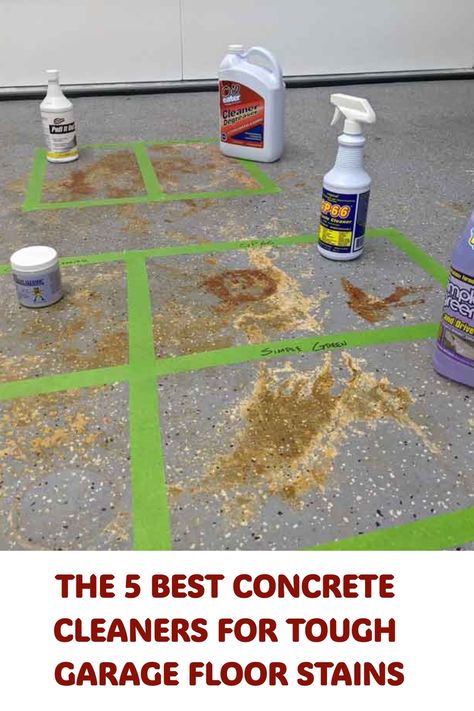 Have stubborn stains on your concrete floor that just won't budge? Looking for a top-notch concrete cleaner to tackle the mess? Explore effective solutions and skip the disappointment of ineffective products. Trust credible sources and reviews from real users to make your cleaning experience a success. Let's take care of those tough stains together! Garage Floor Cleaner, Remove Grease From Concrete, Remove Oil From Concrete, Cleaning Concrete Driveway, Diy Concrete Stain, Concrete Cleaner, Clean Concrete, Cement Patio, Floor Stain