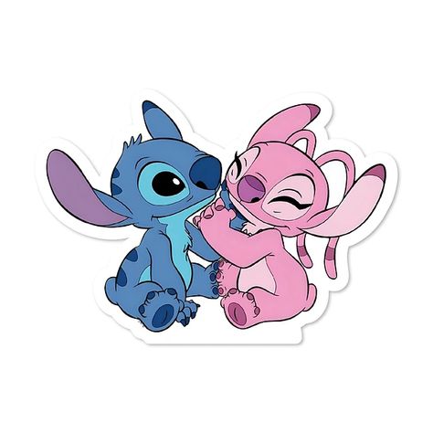 Stitch And Angel Cake, Stitch Y Angel, Stitch Bday, Angel And Stitch, Angel Stitch, Stitch Png, Angel Cake, Stitch And Angel, Disney Stitch