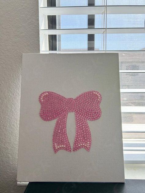 $20,00 Pink Canvas Art, Rhinestone Painting, Gem Art, Crafts For Adults, Estilo Taylor Swift, Pink Canvas, Gems Art, Rhinestone Art, Glitter Paint