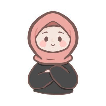 Hijabi Girl Sticker, Avatar Hijab Girl, Cute Muslimah Cartoon, Muslimah Girl Cartoon, Hijab Cartoon Cute, Hijabi Girl Drawing, Hijab Doodle, Cute Girls Stickers, Hijab Girl Drawing