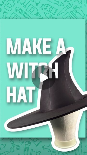 Lumin's Workshop on Instagram: "Make a witch hat with us in our latest tutorial! Perfect for cosplay or halloween, we have the free pattern available on out website! Thanks for watching and happy crafting ✂️  #witchhat #diy #cosplaysupplyshop #evafoam" Free Witch Hat Pattern, Witch Hat Decorating Ideas, Witches Hat Pattern Template, Witches Hat Diy, Witch Costume Pattern, Sew A Witch Hat, Foam Witch Hat Pattern, Witch Hat Template, Quilted Witches Hat Pattern