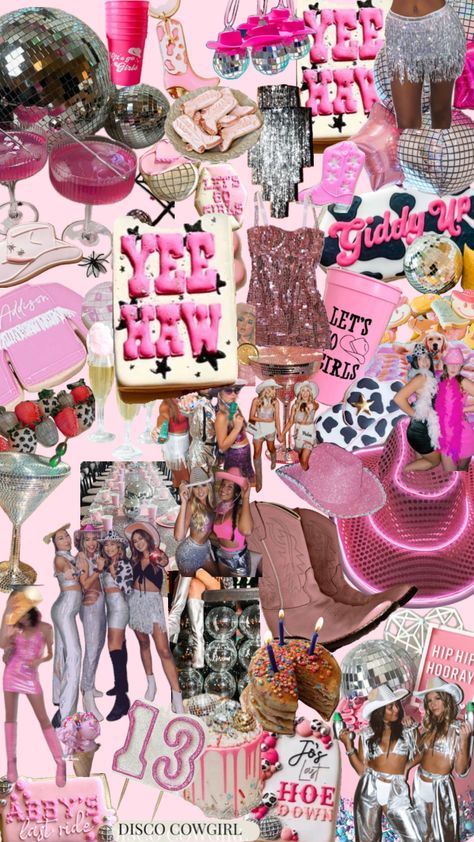 Preppy Cowgirl party Inspo👢🪩 #outfitinspo #preppy #cowgirl #preppycowgirl #cowgirlaesthetic #party #birthday #birthdayinspo Preppy Cowgirl Party, Cowgirl Bachelorette Party Outfits, Preppy Cowgirl, 21st Birthday Sign, Rodeo Birthday Parties, Shuffles Preppy, Cow Birthday Parties, Cowgirl Bachelorette Parties, Sweet Sixteen Birthday Party Ideas