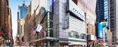 Book your stay at The Westin New York at Times Square, a luxury hotel located in the center of Midtown Manhattan near iconic attractions. Westin Times Square New York, Times Square Ny, Casablanca Hotel, Pod Hotels, Best Western Hotel, Nyc Times Square, New York Vacation, Shopping Food, Nyc Hotels