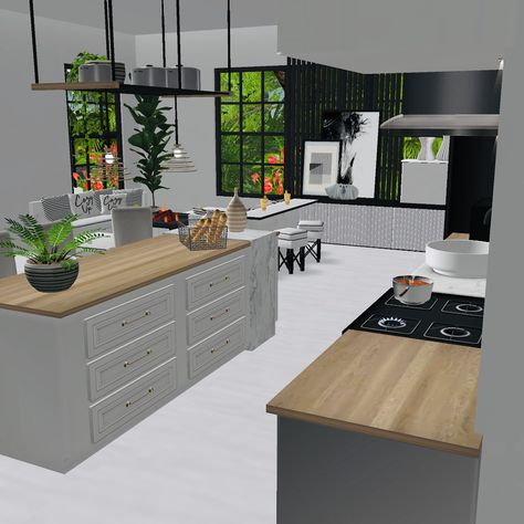 Imvu Kitchen Background, Imvu House, Imvu Backgrounds Aesthetic, Imvu Backgrounds, Kitchen Interior Inspiration, Blender Scenes, Imvu Aesthetic, Space Interior Design, Kitchen Background