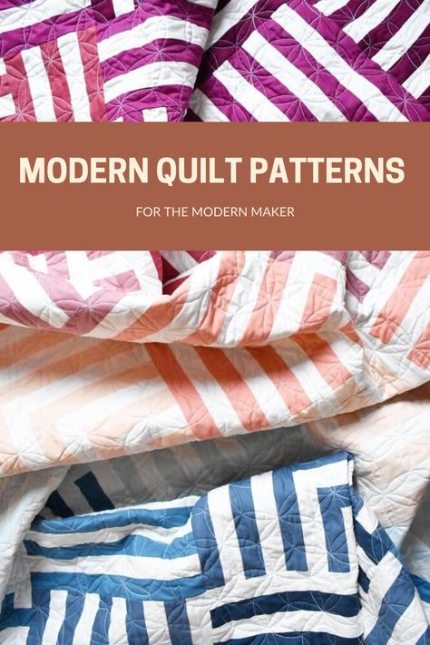 King Size Quilt Patterns Free Modern, Modern Quilts Ideas Free Pattern, Modern Quilts Contemporary, Contemporary Quilt Patterns, Modern Quilts Ideas, Modern Quilt Patterns Free, Modern Quilt Designs, Sky Quilt, Fat Quarter Quilt Pattern