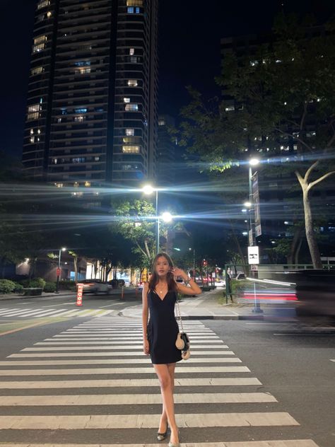 aesthetic, bgc, city, night, dress, party, outfit, outfit inspo, heels Bgc Night Aesthetic, Bgc Night, Bgc Aesthetic, Night Dress Party, City Night, Fast Times, 2024 Vision, Night Aesthetic, Dress Party