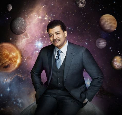 Astrophysicist Neil deGrasse Tyson hosts a new TV series called Cosmos: A Space-Time Odyssey. It's an update of the influential 1980 PBS series Cosmos: A Personal Journey, hosted by Carl Sagan. Hayden Planetarium, George Washington Carver, Seth Macfarlane, Neil Degrasse Tyson, New Tv Series, Netflix Documentaries, Carl Sagan, Interesting People, Space Time