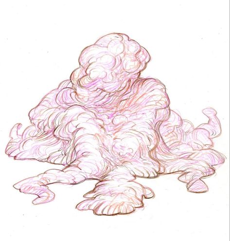 Flesh Machine Art, Blob Monster Art, Slime Monster Art, Blob Creature, Flesh Monster, Blob Monster, Chaos Spawn, Blob Art, Dnd Creatures