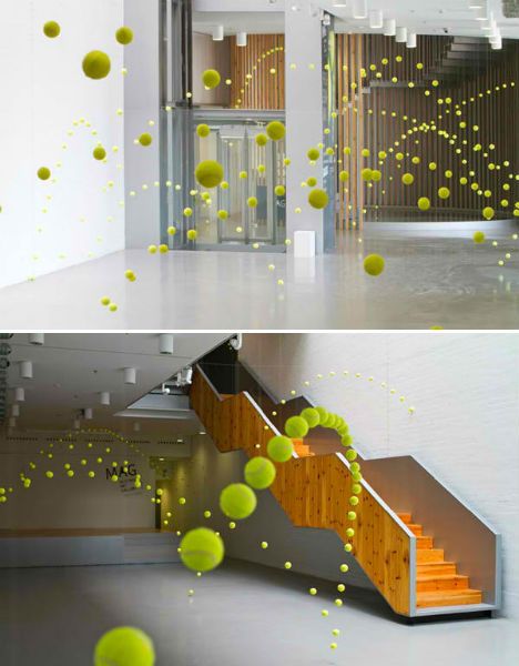 These 15 art installations transformed galleries and other spaces into surreal, often interactive environments with amazing visuals and optical illusions. Museum Sculpture, Mustang Art, Art Spaces, Multiple Exposure, Sculpture Painting, Tennis Balls, Art Installation, Sculpture Installation, Land Art