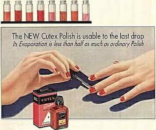 Fashionable Forties: 1940's nails 1920s Nails, 1930s Makeup, Half Moon Manicure, Retro Updo, Moon Manicure, Paris Nails, Retro Nails, Vintage Nails, Beauty Ad