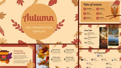 Autumn PowerPoint Template - Free PowerPoint Templates, Google Slides, Figma Deck And Resume Presentation Music, Best Presentation Templates, Ppt Template Design, Free Powerpoint Presentations, Presentation Slides Design, Free Powerpoint Templates, Slides Design, Journal Books, Google Slides Theme