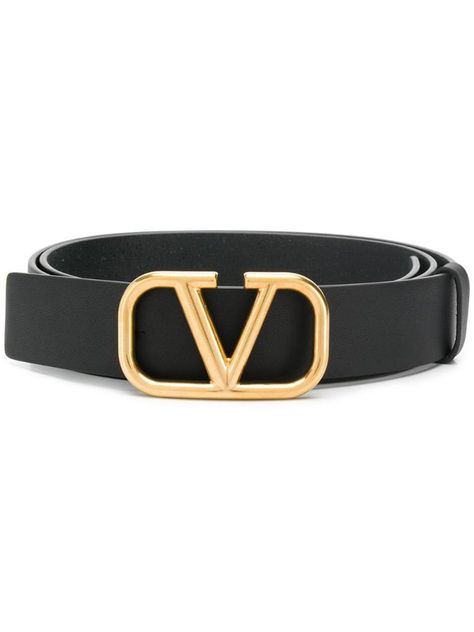 Valentino Valentino Garavani V logo belt - Black Cute Belts, Valentino Belt, Cool Belts, Stylish Belts, Shifting Closet, Essentials For Men, Bitter Chocolate, Outfit Collection, Waist Belts