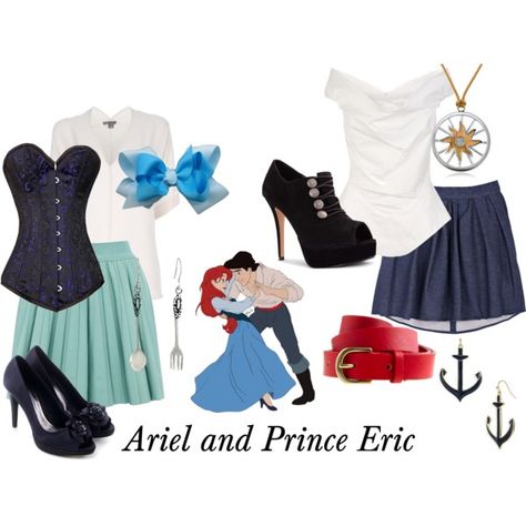 Ariel and Prince Eric. Prince Eric Outfit Ideas, Descendants Auradon, Ariel And Prince Eric, Water Princess, Theme Clothes, Beautiful Liar, Fandom Characters, Disney Dress Up, Fairytale Aesthetic