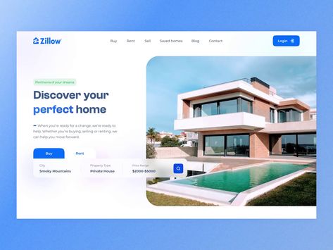 Webpage Design Layout, App Design Trends, Real Estate Landing Pages, Hotel Booking Website, Travel Website Design, Real Estate Website Design, Web Design Ux Ui, Ui Design Website, Ux Design Inspiration