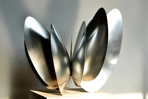 For Sale on 1stdibs - "Butterfly Effect No. 2", Abstract Metal Sculpture, Silver, Contemporary, Metal by Norman Mooney. Offered by C Fine Art. Abstract Metal Sculpture, Organic Sculpture, Contemporary Metal Wall Art, Abstract Jewelry, Metal Wall Sculpture, Relief Sculpture, Butterfly Effect, Steel Sculpture, Small Sculptures