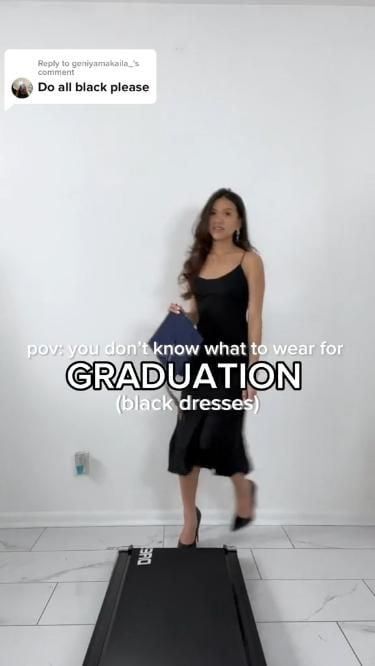 Graduation Outfit Inspiration: Stylish and Celebratory. Graduation dress Dress To Graduation, Graduate Outfit Ideas, Graduation Style Outfits University, Clothes For Graduation Outfit, Heels For A Black Dress, Elegant Black Dress Outfit, Bachelor Graduation Outfit, Graduation Outfit Inspiration, Black Graduation Gown Outfit