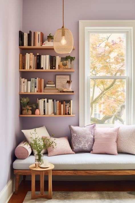 50+ Home Library Ideas for The Ultimate Book Lover's Sanctuary Honeysuckle Cottage, Home Library Rooms, Corner Ideas, Cozy Places, Book Corner, Reading Nooks, Home Libraries, Bathroom Inspo, Reading Corner