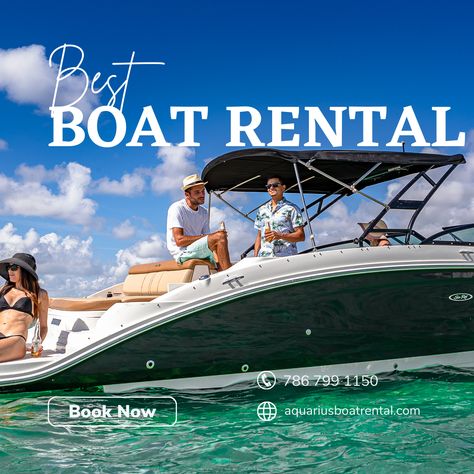 Aquarius Boat Rental and Tours offers the best boat rental and boat parties Miami, FL. Get fast, responsive, and customer-oriented boat tour services. Our team is here to make your boat rental experience a dream. Reach out to us for more information or visit our FAQ. Still, hesitating? Check out our outstanding Google Reviews | Aquarius Boat Rental and Tours! #boatwithcaptain #sandbarmiami #haulover #boatpartymiami #lifeonthewater #miamiboatcharters #boattourmiami #boatparty #boatrental Millionaires Row, Miami Skyline, Private Boat, Cool Bluetooth Speakers, Key Biscayne, Best Boats, Charter Boat, Boat Party, Book Party