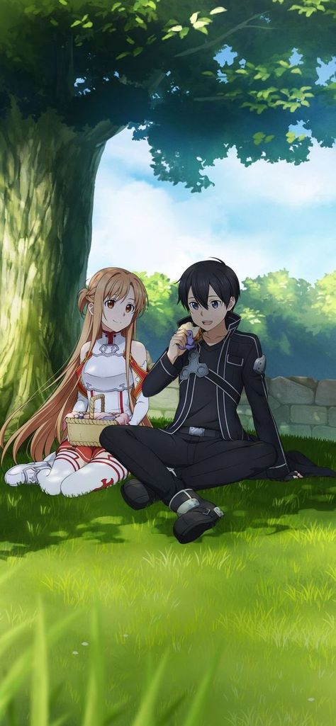 Asuna - Asuna x Kirito - Sword Art Online - SAO - Animes - Videogames #anime #asuna #sao #romance #videogames Sao Wallpapers, Kirito Wallpaper, Asuna And Kirito, Twitter Illustration, Sao Kirito And Asuna, Sao Kirito, Asuna Sao, Sao Anime, Asuna Yuuki