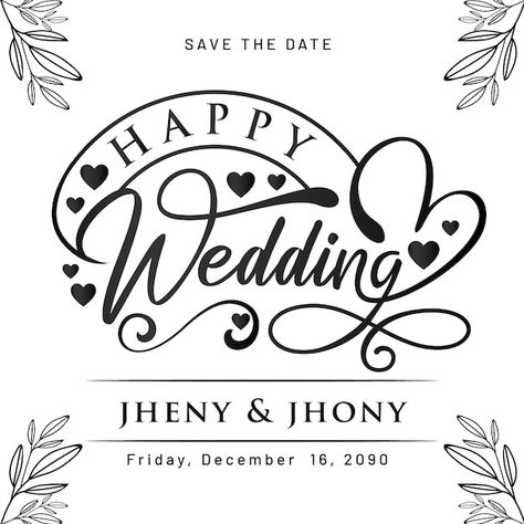 Greeting of happy wedding lettering desi... | Premium Vector #Freepik #vector #wedding-typography #wedding-lettering #wedding-text #wedding-collection Wedding Lettering, Certificate Layout, Wedding Typography, Calendar Design Template, Wedding Logo Design, Wedding Letters, Wedding Silhouette, Wedding Greeting Cards, Wedding Logos