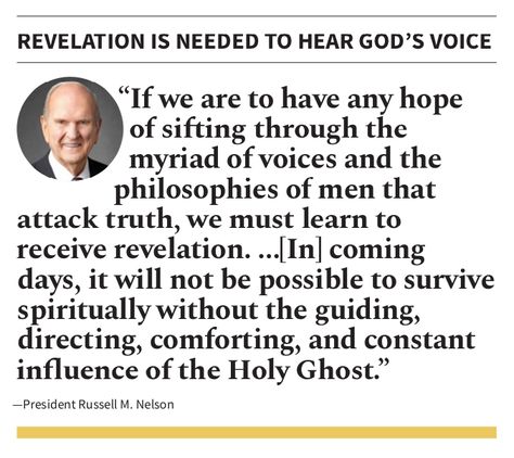 Personal Revelation Lds, Lds Relief Society, Personal Revelation, Hearing Gods Voice, Jesus Christ Quotes, Gospel Quotes, Doctrine And Covenants, Christ Quotes, Names Of Jesus Christ