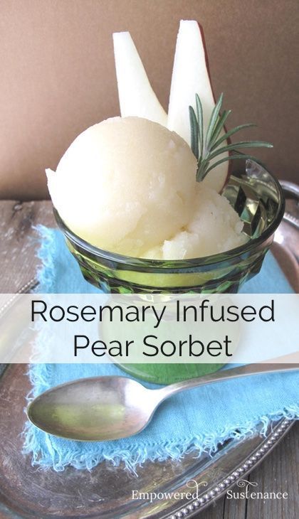 Pear Sorbet, Granitas, Sorbet Recipe, Sorbet Ice Cream, Pear Recipes, Sorbet Recipes, Paleo Dessert, Diet Keto, Homemade Ice