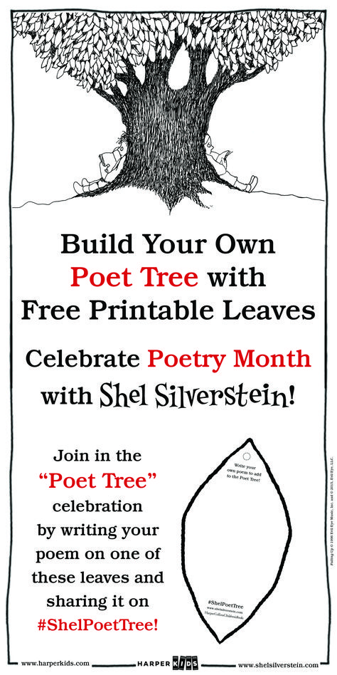 Try this fun, interactive craft with kids, perfect for celebrating Poetry Month in April and an fun introduction to one of the greatest children’s book authors, Shel Silverstein. Share your completed trees online with #ShelPoetTree! Poetry Month Activities, Poetry Lesson Plans, Poetry Lesson, Quotes Deep Motivational, Poetry Worksheets, Deep Motivational Quotes, Poetry Activities, Poetry Unit, Teaching Poetry