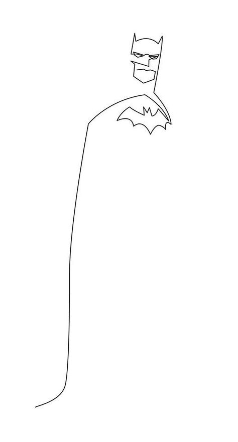 Gotham City Drawing, Batman Art Drawing, Q Photo, Batman Tattoo, Come Back Soon, Single Line Drawing, Simple Line Drawings, One Line Drawing, Continuous Line Drawing