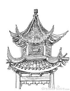 japanese architecture drawings - Google Search Japanese Architecture Drawings, Turandot Opera, Temple Drawing, Ancient Drawings, Traditional Japanese Architecture, Japanese Shrine, Chinese Temple, Japanese Temple, Japanese Drawings