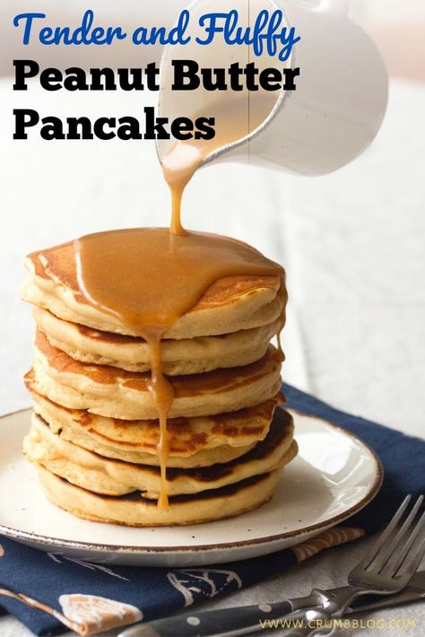 Peanut Butter Syrup For Pancakes, Peanut Butter Pancakes Healthy, Peanut Butter Pancakes Easy, Pb2 Pancakes, Peanut Butter Pancake Recipe, Peanut Butter Syrup, Gourmet Brunch, Maple Peanut Butter, Gourmet Pancakes