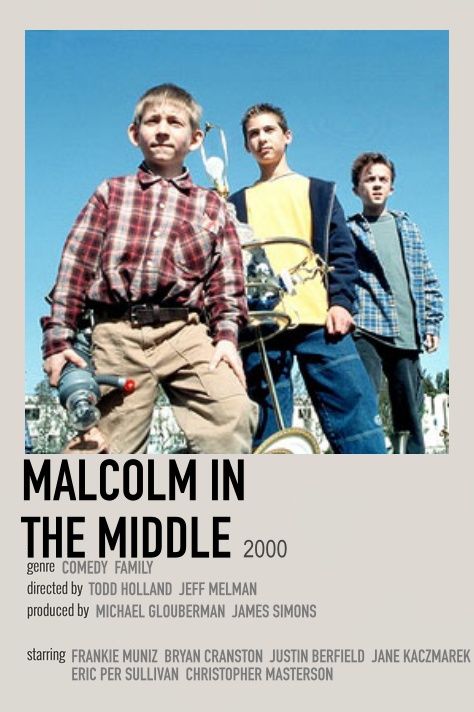 Poster made for Todd Holland's 2000 series - 'Malcolm in the Middle' The Middle Series, Malcolm In The Middle, Frankie Muniz, Best Friends Brother, Rare Features, Laugh Track, Iconic Movie Posters, Series Poster, Movie Poster Wall