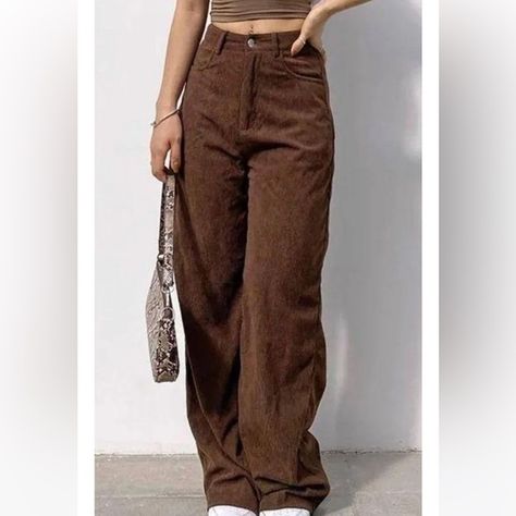 Zara wide leg corduroy pants Wide Leg Corduroy Pants, Wide Leg Black Jeans, Zara Wide Leg Jeans, Zara Basics, Disco Pants, Raw Hem Jeans, Flare Leg Jeans, Grey Jeans, Zara Jeans