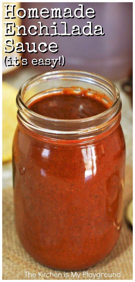 Homemade Enchilada Sauce Recipe, Enchilada Sauce Easy, Chili Relleno, Sauce Spaghetti, Recipes With Enchilada Sauce, Easy Enchiladas, Homemade Enchilada Sauce, Homemade Enchiladas, Red Enchilada Sauce