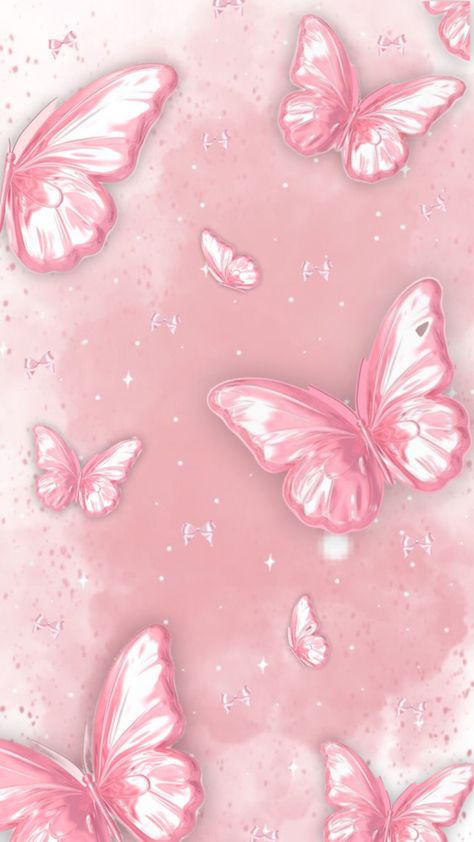 Pink Lock Screen Wallpaper, Bow Wallpaper Iphone, Pink Wallpaper Heart, Pink Wallpaper Ipad, Butterflies Pink, Cute Home Screen Wallpaper, Iphone Wallpaper Cat, Flower Background Iphone, Iphone Wallpaper Lights