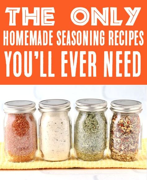 DIY Seasoning Mixes How To Make Homemade Seasonings, Making Your Own Spices, Diy Seasoning Blends, Diy Spices Mixes, Bulk Seasoning Recipes, Diy Dry Rub Recipes, Diy Spice Blends Homemade Seasonings, Homemade Dehydrated Spices, Homemade Dry Seasoning Mixes